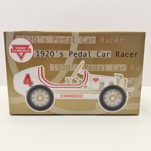 Vintage 1920's Pedal Car Racer Conoco Crown Premiums Working Steering Wheel